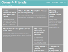 Tablet Screenshot of gems4friends.com